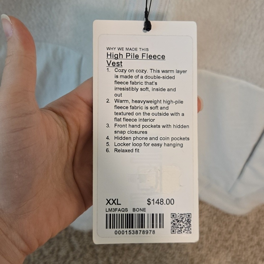 Lululemon Mens High Pile Fleece Vest - Picture 2 of 2